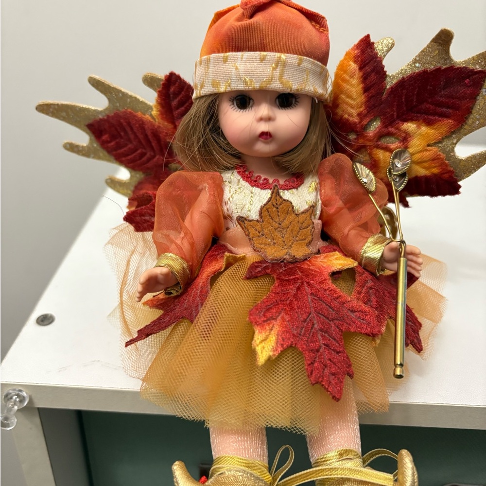 Madame Alexander Fall Angel doll with Gold and Red Leaves